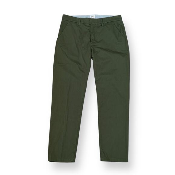 J. Crew Womens Slim Boyfriend Chino Ankle Length Pants Size 28 Army Green - Picture 2 of 11